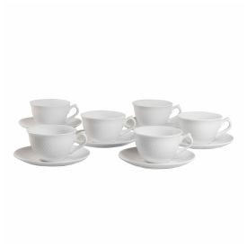 Jogo de Xícaras com Pires Veneza Havan Casa - 12 Peças