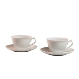 Jogo de Xícaras com Pires Veneza Havan Casa - 12 Peças