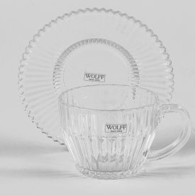 Jogo De Xícaras De Chá Com Pires Imperatriz 4 Peças - 220ml