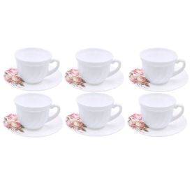 Jogo De Xícaras Opaline Garden Havan Casa - 12 Peças