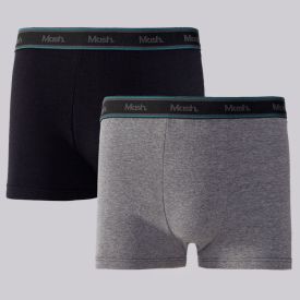 Kit 2 Cuecas Boxer Algodão Mash