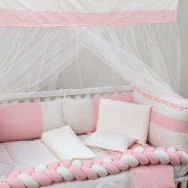 Kit Berço 9 Peças Tiquinho Baby - Rose