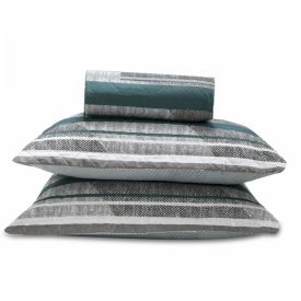 Kit Colcha King Estampada Versalhes 3 Peças Havan Casa - Roma Verde Geo