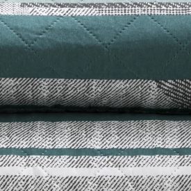 Kit Colcha King Estampada Versalhes 3 Peças Havan Casa - Roma Verde Geo