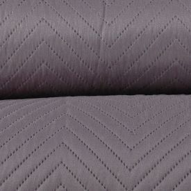 Kit Colcha Queen 100% Poliéster Lisa Versalhes Havan Casa 3 Pçs - Cinza Urbano