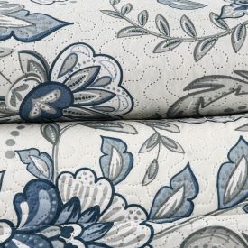 Kit Colcha Queen Versalhes Havan Casa 3 Pçs - Naomi Floral