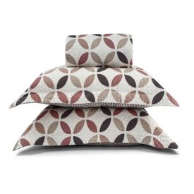 Kit Colcha Queen Havan Casa 3 Pçs - Devon Cinza Geo