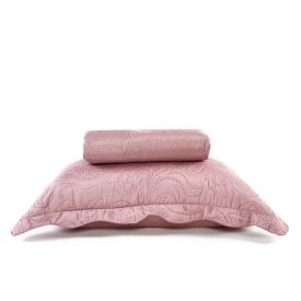 Kit Colcha Solteiro 100% Poliéster Lisa Rozac 2 Pçs - Violeta