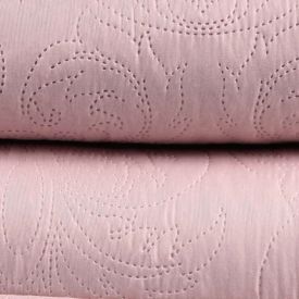 Kit Colcha Solteiro Microfibra Lisa Rozac 2 Pçs - Rosa Pálido