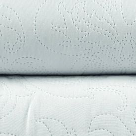 Kit Colcha Solteiro Microfibra Lisa Rozac 2 Pçs - Branco