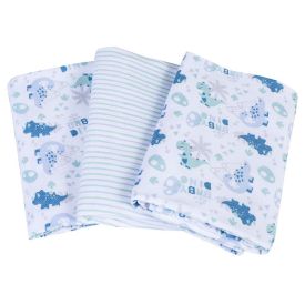 Kit Cueiro Com 3 Peças 80X80cm Havan Baby - Dino Azul