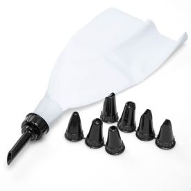 Kit De Confeiteiro Com Saco Decorador E 8 Bicos - Preto