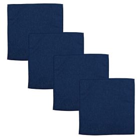 Kit Guardanapo New Home Liso Finecasa 4 Pçs  - Azul Profundo