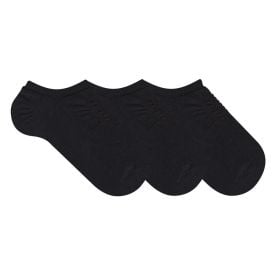 Kit Meia Com 03 Pares Invisível 34-39 Holla - PRETO 35-39
