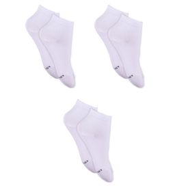 Kit Com 03 Pares De Meia Cano Médio Infantil Lupo - Branco 28-31