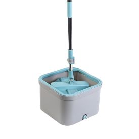 Kit Mop Com Centrífuga Quadrado Havan Casa 3 Peças - Cinza e Azul
