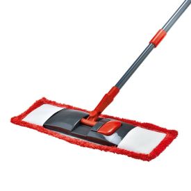 Kit Mop Flat Microfibra Powermaid - Vermelho e Cinza