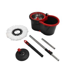 Kit Mop Giratório Pro Powermaid 13L - Vermelho com Cinza