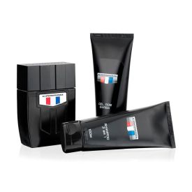 Kit Perfume Black 100Ml+Shampoo 100Ml+Gel Barba 100Ml Camaro - Amadeirado Aromático