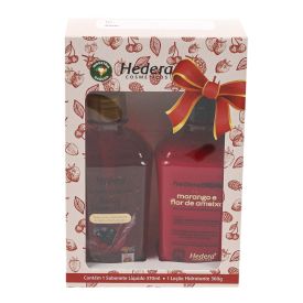 Kit Sabonete Líquido E Loção Hidratante Hedera - Frutas Vermelhas e Flores