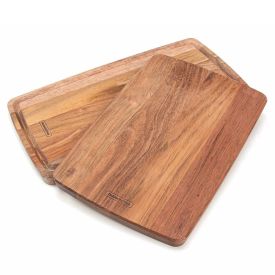 Kit Tábuas De Cozinha Em Madeira Jatobá Tramontina - 2 Peças