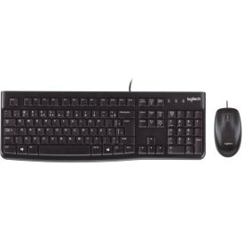 Kit Teclado E Mouse Logitech Com Fio Mk120 - Preto