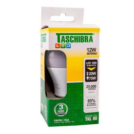 Lâmpada LED 12W 3000K Luz Quente TKL80 Taschibra - Bivolt