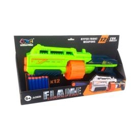 Lançador Com 12 Dardos Tambor Verde Havan Toys - HBR0783