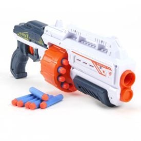 Lançador De Dardos Com Tambor Branco Havan Toys - HBR0784