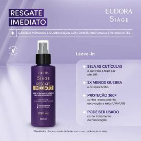 Leave-In Eudora Siàge Resgate Imediato - 100ml