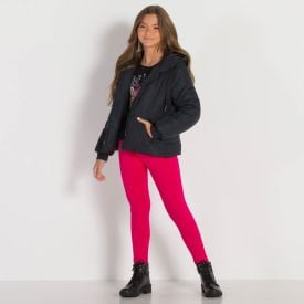 Legging 12 a 16 anos Cotton Liso Marmelada Pink