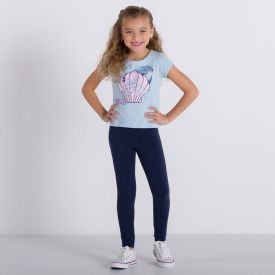 Legging 4 a 10 anos Cotton Básica Marmelada