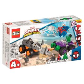 Lego 110 Peças Super Heróis Marvel Confronto Hulk Vs Rinoceronte - 10782