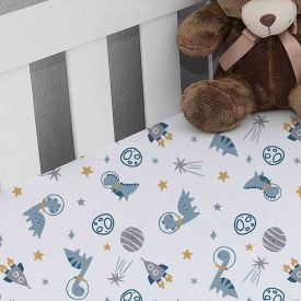 Lençol Infantil Avulso Para Berço Havan Baby - Astros