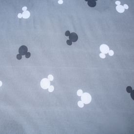 Lençol Avulso Com Elástico Solteiro Estampado Disney Portallar 1 Pç - Mickey