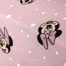 Lençol Avulso Com Elástico Solteiro Estampado Disney Portallar 1 Pç - Little Minnie
