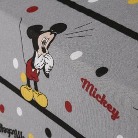 Lençol Avulso Com Elástico Solteiro Estampado Disney Portallar 1 Pç - Mickey Comics