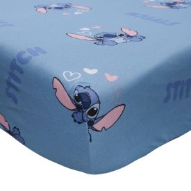 Lençol Casal Estampado Infantil Portallar - Stitch Coração