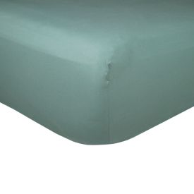 Lençol Solteiro Com Elástico Percal 100% Algodão Buona Fortuna 1 Pç - Verde