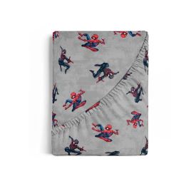 Lençol De Casal Infantil Com Elástico Disney By Hedrons - Homem Aranha Black