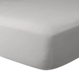 Lençol de Casal Percal Liso 100% Algodão Buona Fortuna  - Prata