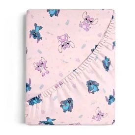Lençol Infantil Solteiro Com Elástico Disney By Hedrons - Stitch Love