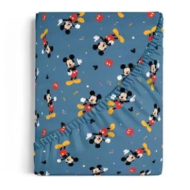 Lençol Infantil Solteiro Com Elástico Disney By Hedrons - Mickey Dance