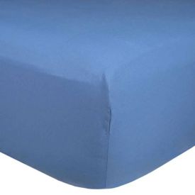 Lençol Queen Percal 100% Algodão Buona Fortuna  - Azul Indigo