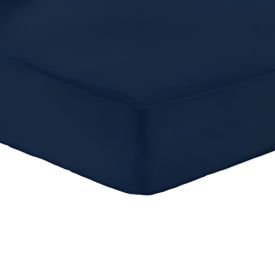 Lençol Solteiro King Com Elástico Havan Casa 1 Pç - Azul Marinho