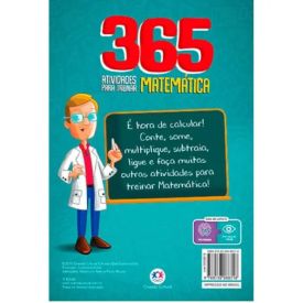 Livro 365 Atividades Para Treinar Matemática Ciranda Cultural - 9788538088318