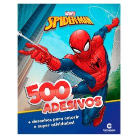 Livro 500 Adesivos Marvel Homem-Aranha Culturama - 020090301