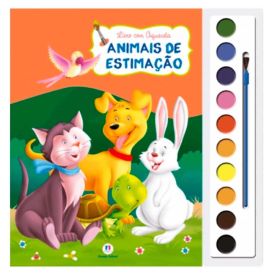 Livro Com Aquarela Animais De Estimação Ciranda Cultural - 9788538063834