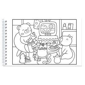 Livro Comfy And Cozy Blue Para Colorir Ciranda Cultural - Azul