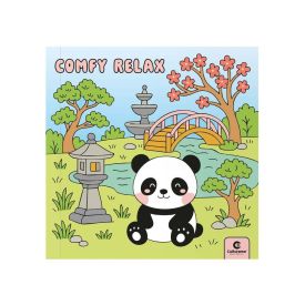 Livro Comfy Relax Pandinha Culturama - Para Colorir